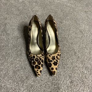 Nine West leopard pumps